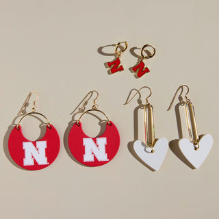 University of Nebraska Gift Set - Nickel & Suede