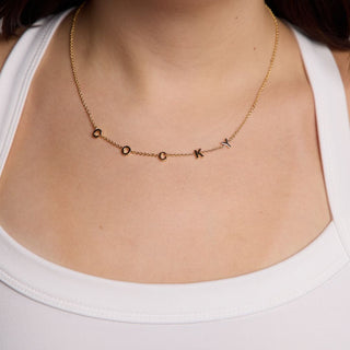 University of South Carolina "COCKY" Initial Necklace - Nickel & Suede