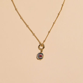 University of South Carolina Gamecocks Charm - Nickel & Suede