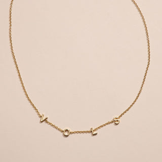 University of Tennessee VOLS Initial Necklace - Nickel & Suede