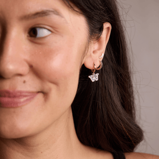 University of Washington Logo Huggies - Nickel & Suede