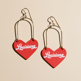 Vermilion University of Louisiana at Lafayette Heartthrobs - Nickel & Suede