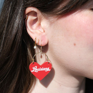 Vermilion University of Louisiana at Lafayette Lover - Nickel & Suede