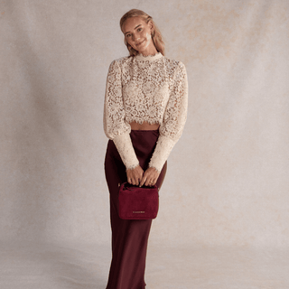 Vintage Gold Jeweled Quinn - Nickel & Suede