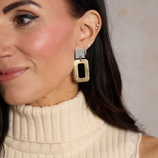 Vintage Gold Mixed Metal Logan - Nickel & Suede