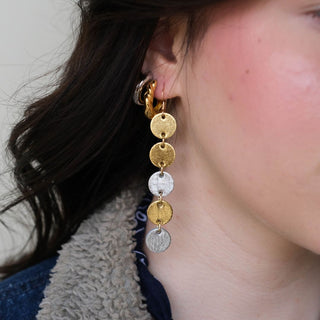 Vintage Gold Mixed Metal Sylvie - Nickel & Suede