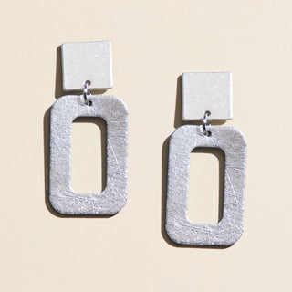 Vintage Silver Logan - Nickel & Suede