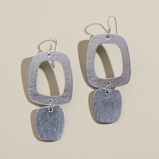 Vintage Silver Maras - Nickel & Suede