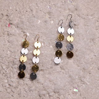 Vintage Silver Mixed Metal Sylvie - Nickel & Suede