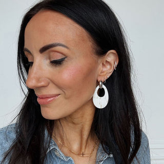 White Cork Olivia - Nickel & Suede