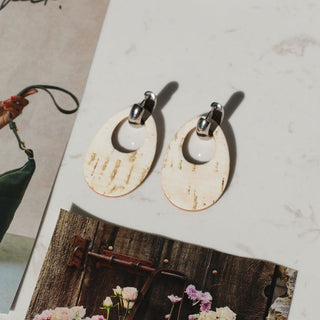 White Cork Olivia - Nickel & Suede