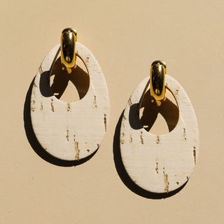 White Cork Olivia - Nickel & Suede