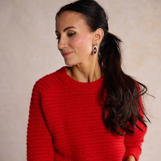 White Ingrid - Nickel & Suede