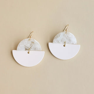 White Luna - Nickel & Suede