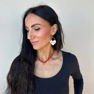 White Ohio State University Buckeyes Lover - Nickel & Suede