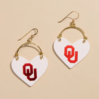White University of Oklahoma Lover - Nickel & Suede
