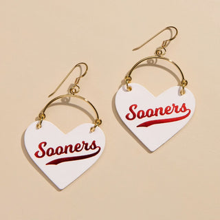White University of Oklahoma Sooners Lover - Nickel & Suede