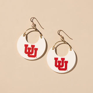 White University of Utah Ninas - Nickel & Suede