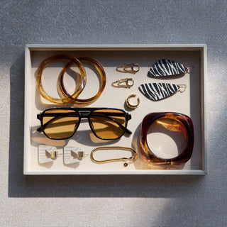 Zebra Cork Evie - Nickel & Suede