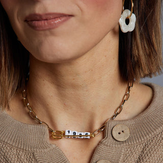 Custom Safety Pin Necklace - Nickel & Suede