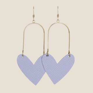 French Lilac Sweethearts - Nickel & Suede