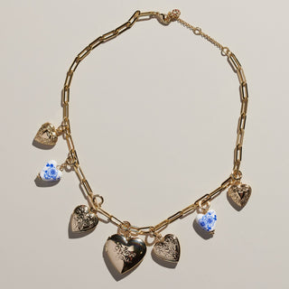 Gold Darling Necklace - Nickel & Suede