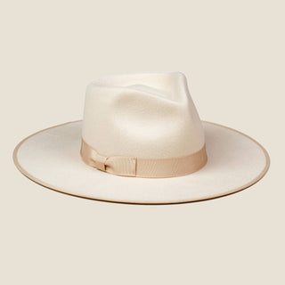 Ivory Rancher Hat - Nickel & Suede