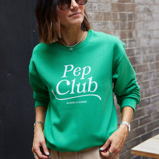 Pep Club Sweatshirt - Nickel & Suede