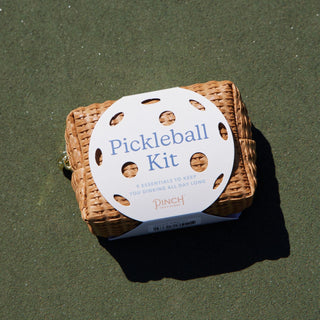 Pickleball Minimergency Kit - Nickel & Suede