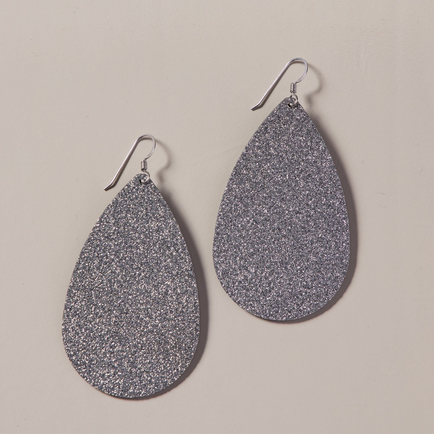 Womens Leather Teardrop Double Sided Earrings – MomMe and More