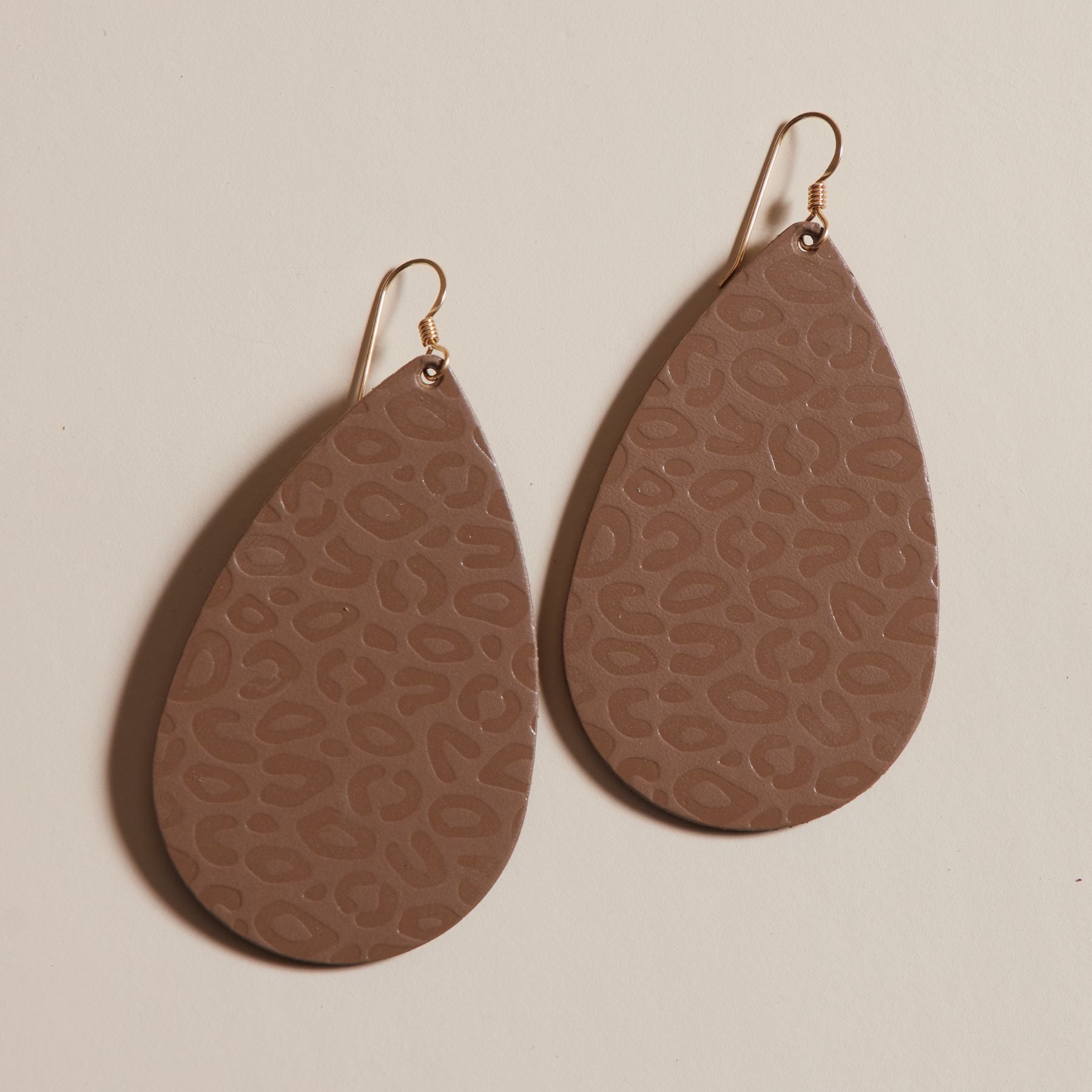 Leather & Brass Teardrop Earrings by Cravn | UpCycled Leather Jewelry –  Cravn Jewelry