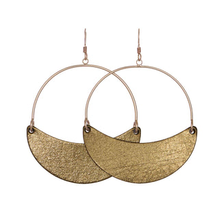 Vintage Bronze Asters - Nickel & Suede