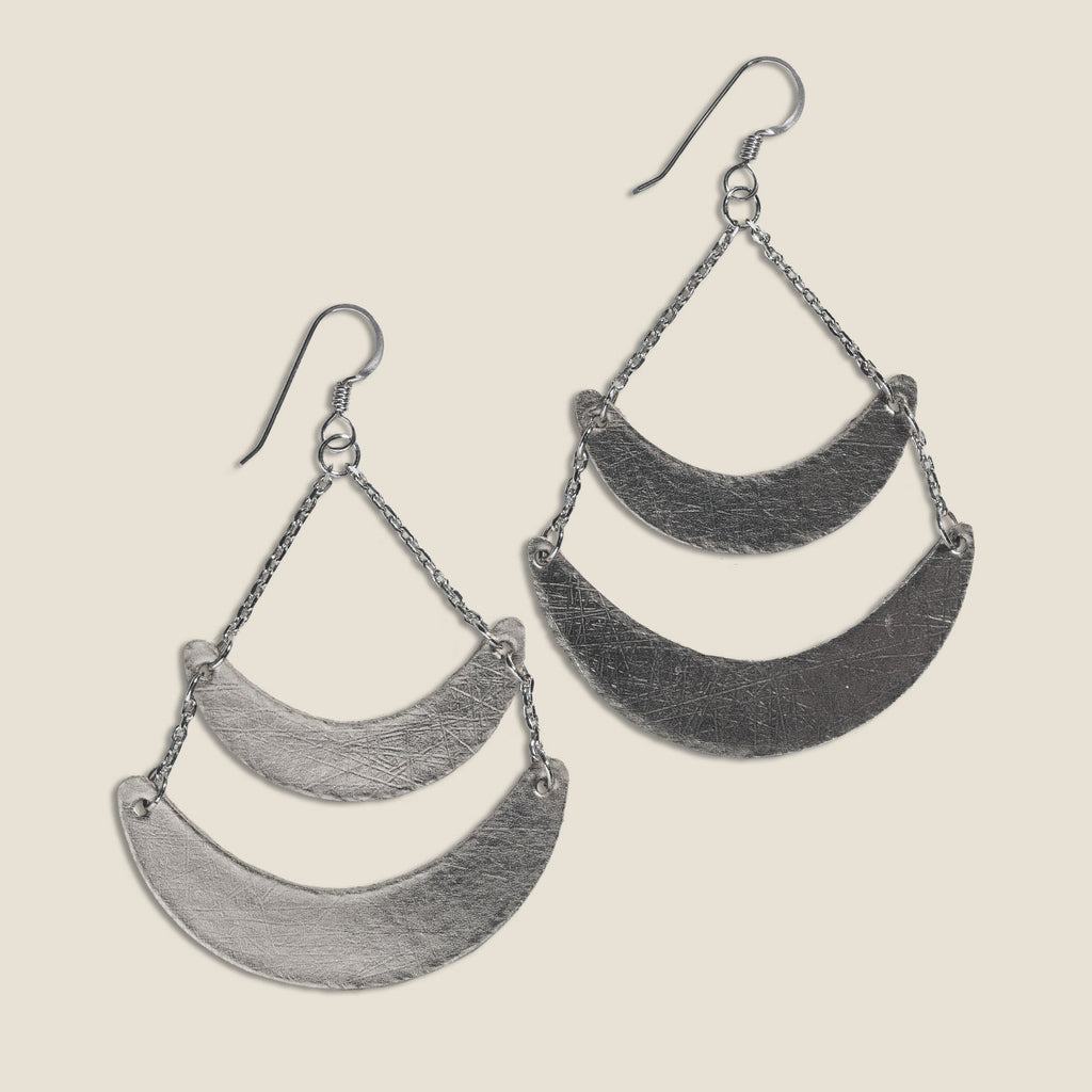 Vintage Silver Rio - Nickel & Suede